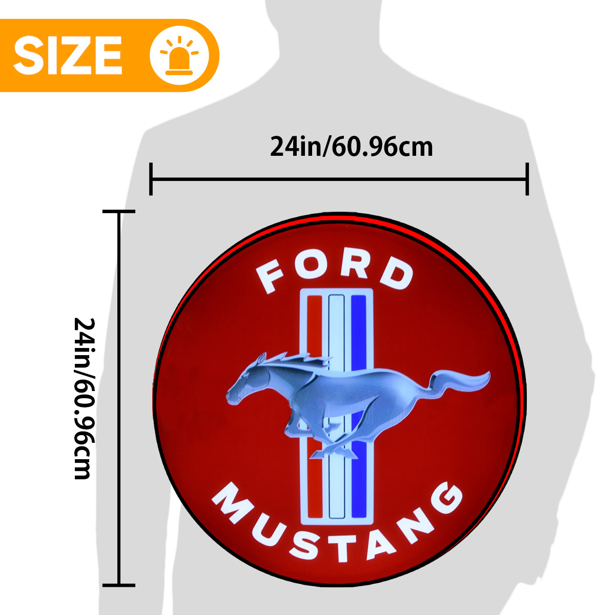 Ford Mustang Pinball Topper personnalisé 3D LED Topper imprimé Lightbox