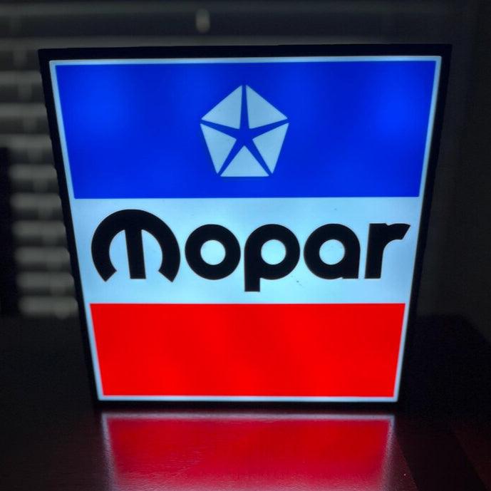 Boîte à lumière LED RVB MOPAR Parts imprimée en 3D