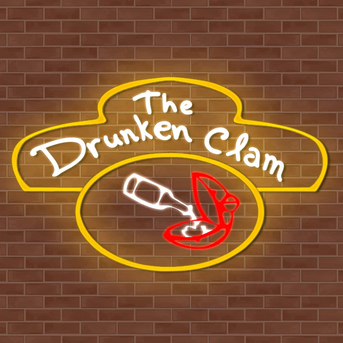 The Drunken Clam 20"x16" Family Guy Arcade Neon Sign USB Powered for Bar Sign Neon Sign Dimmable LED Neon Light Sign for Playroom Light Man Cave Game Room Bar