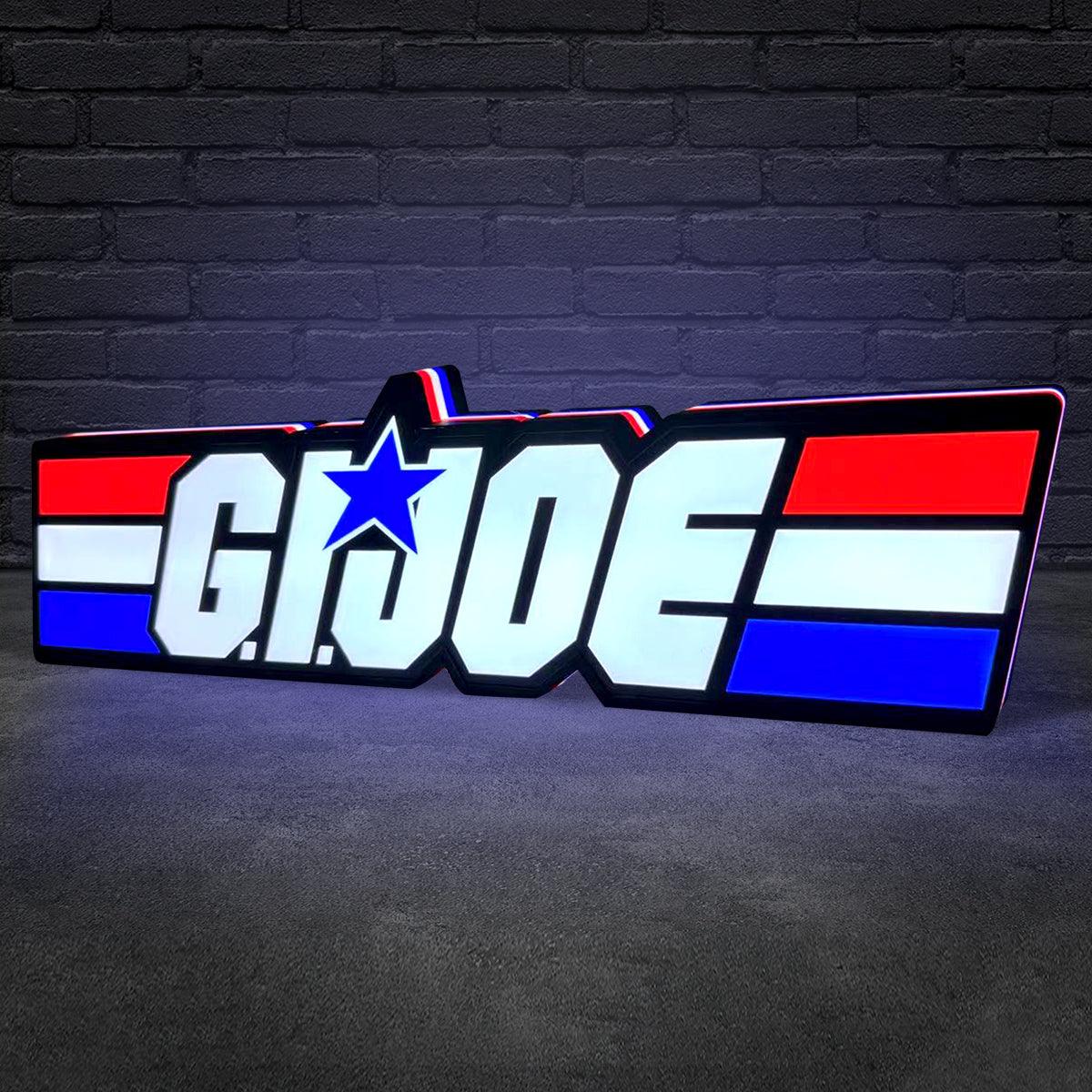 G.I. Joe Sign et Cobra G.I. Panneau Lightbox imprimé en 3D Joe Panneau LED imprimé en 3D G.I. Joe Décoration