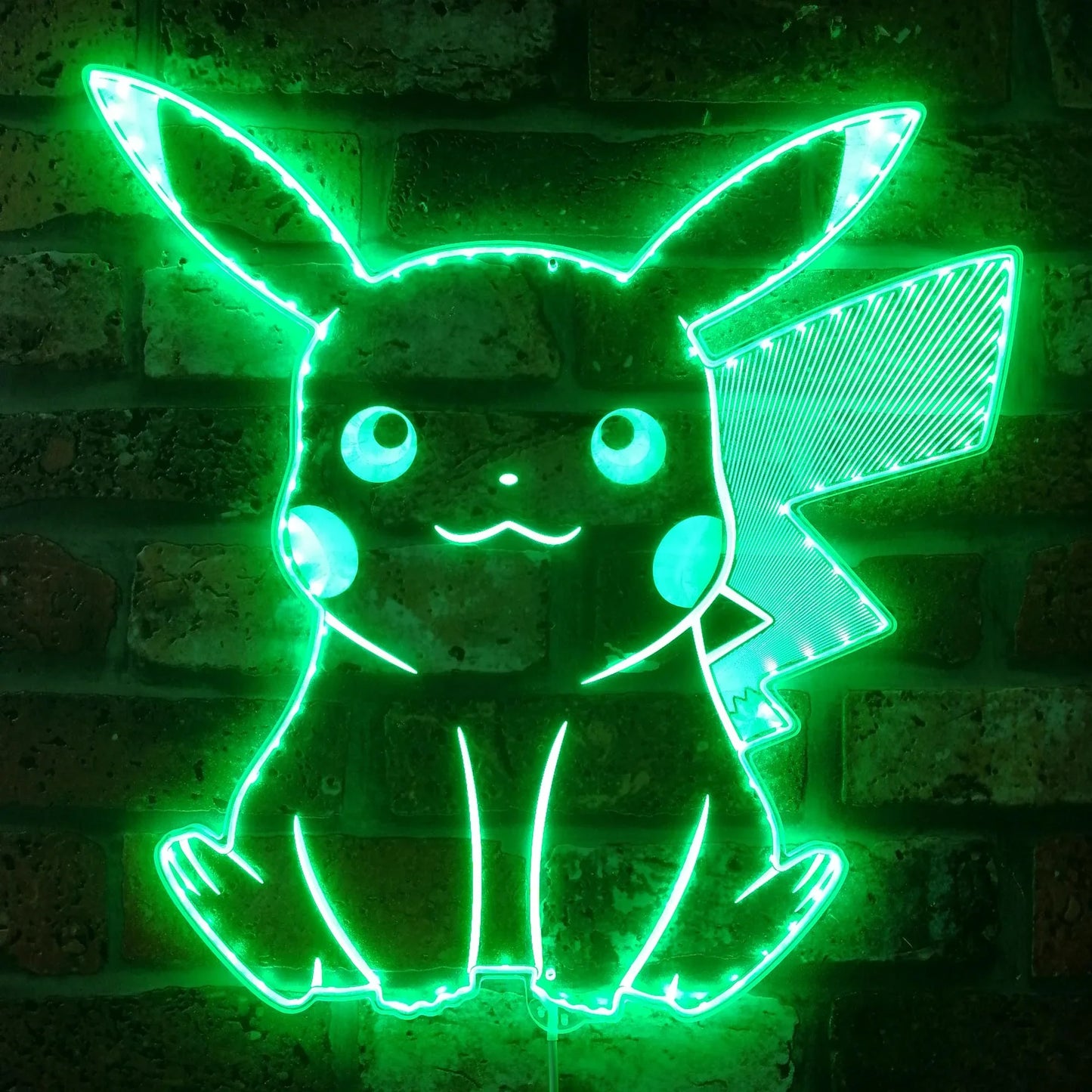 Panneau LED dynamique à éclairage périphérique RVB Pikachu Pokemom