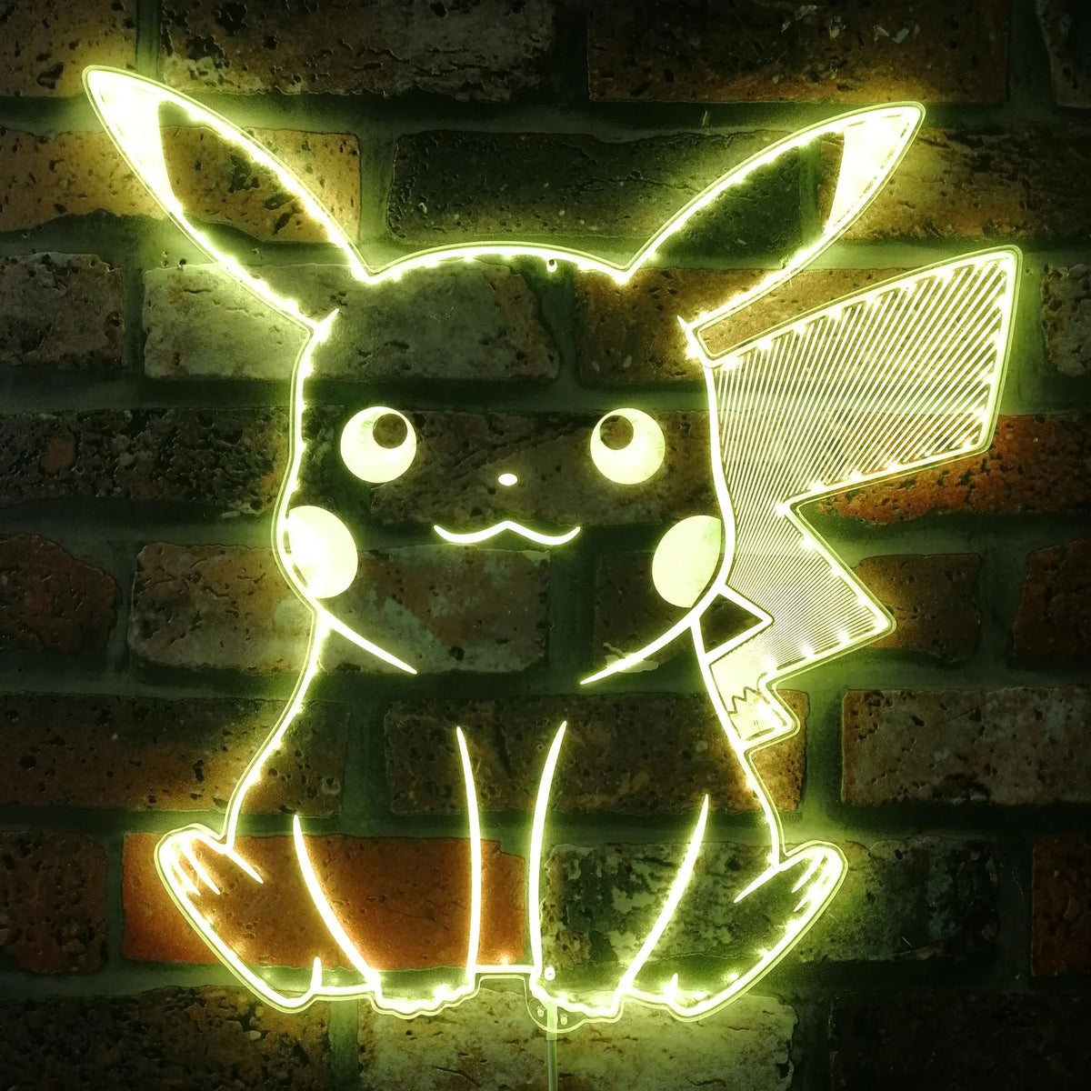 Panneau LED dynamique à éclairage périphérique RVB Pikachu Pokemom