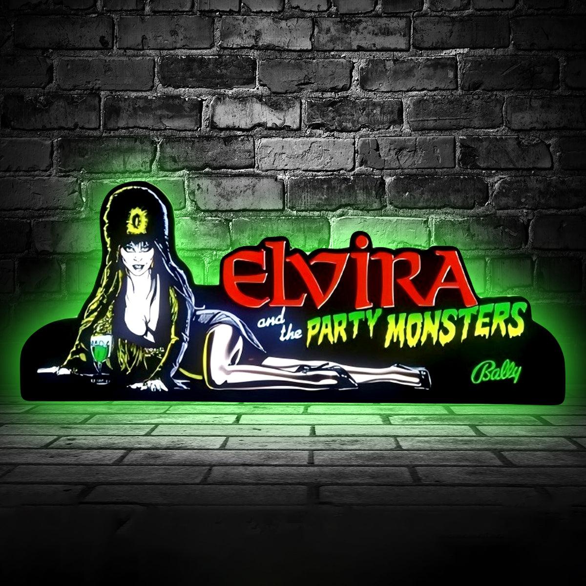 elvira party monsters Elvira's Party Monsters 3D Printed Topper LED Lightbox USB Dimmer, Pinball Arcade Decor – FYLZGO