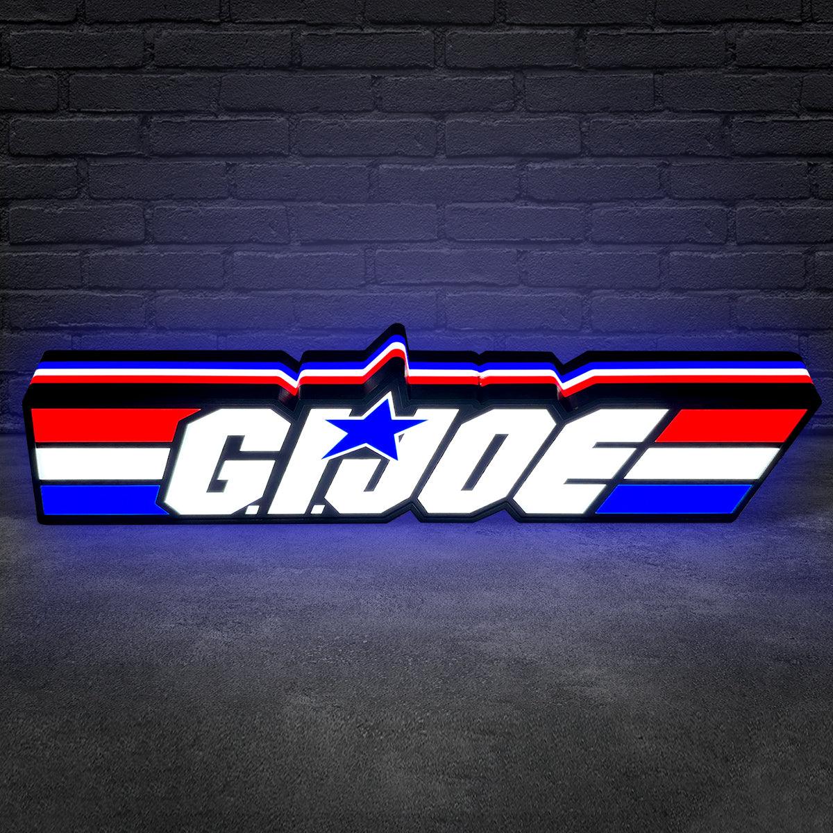 G.I. Joe Sign et Cobra G.I. Panneau Lightbox imprimé en 3D Joe Panneau LED imprimé en 3D G.I. Joe Décoration