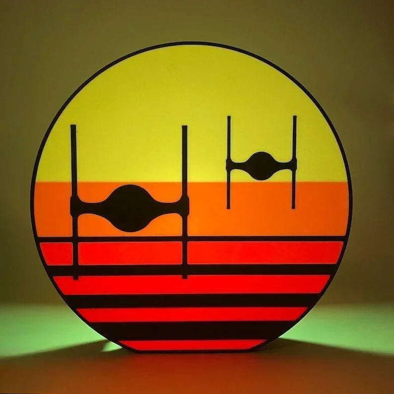 Boîte à lumière LED Sky Fighter Sunset - Imprimée en 3D