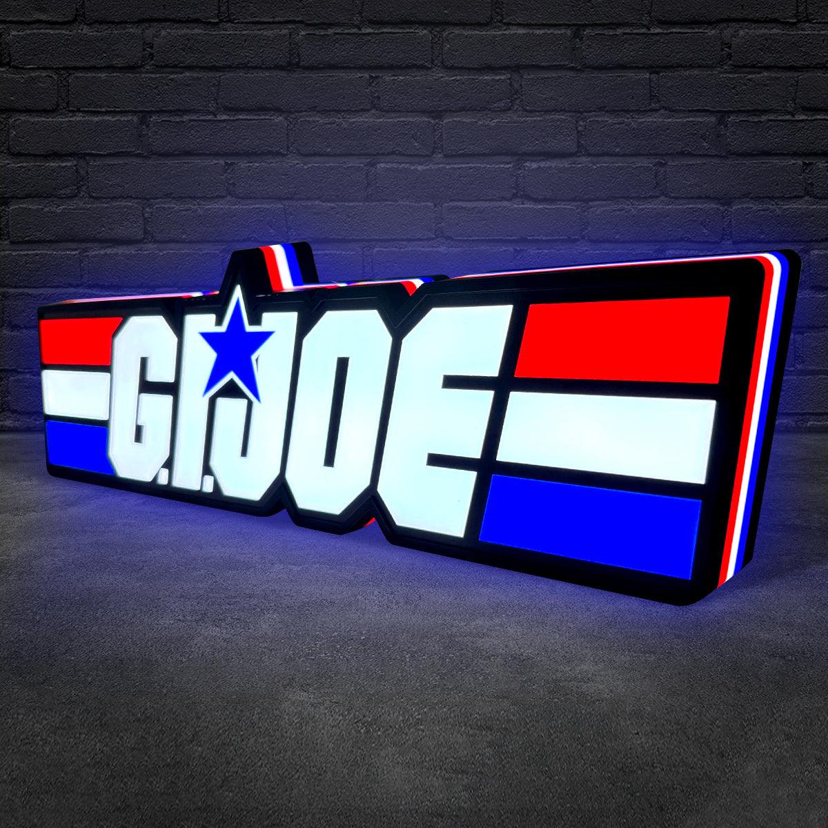 G.I. Joe Sign et Cobra G.I. Panneau Lightbox imprimé en 3D Joe Panneau LED imprimé en 3D G.I. Joe Décoration