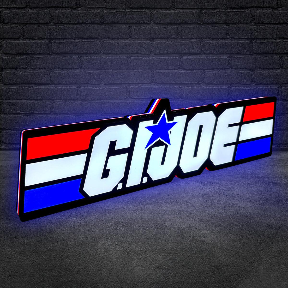 G.I. Joe Sign et Cobra G.I. Panneau Lightbox imprimé en 3D Joe Panneau LED imprimé en 3D G.I. Joe Décoration
