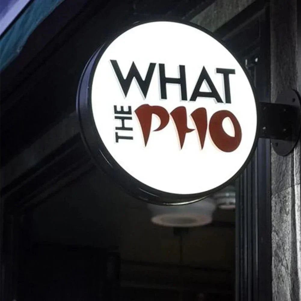 Individuell gestaltete LED-Außenleuchtkästen, runde Acryl-Leuchtkästen für Außenwerbung, Leuchtkästen für Außenwerbung, Leuchtkästen für Unternehmen, Werbeschilder