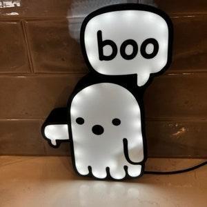 Boîte à lumière Halloween Boo Ghost