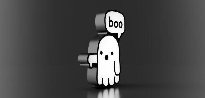 Boîte à lumière Halloween Boo Ghost