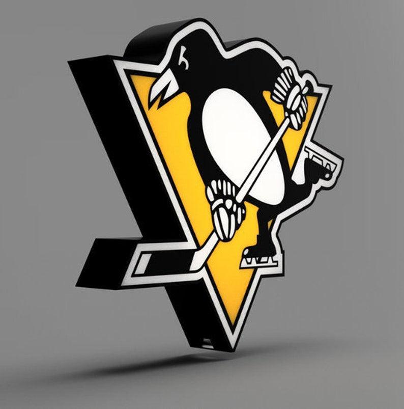 Pittsburgh Penguins – NHL – LED-Leuchtkasten/Lampe