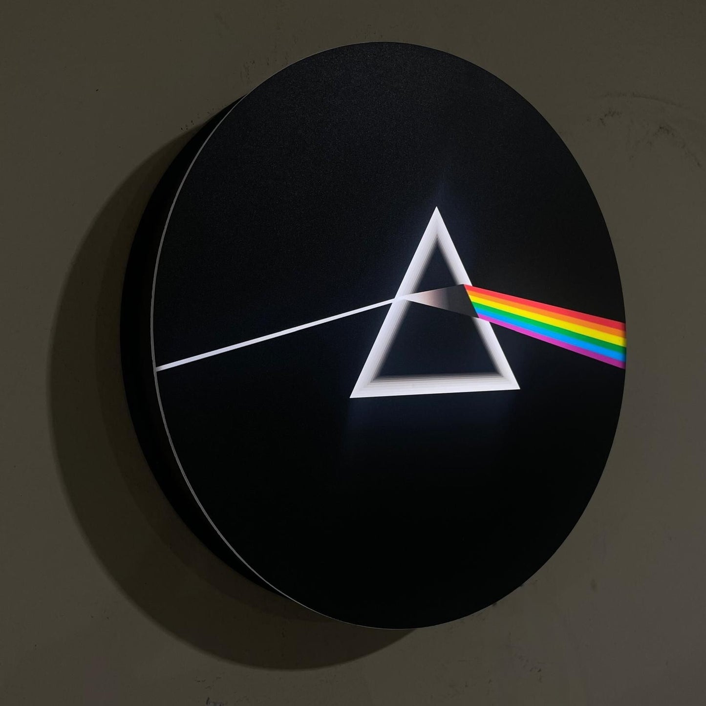 Pink Floyd The Dark Side of the Moon Light Sign with USB Pow. Dimmable Wall Dec