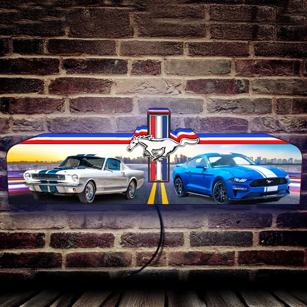 Ford Mustang Pinball Topper personnalisé 3D LED Topper imprimé Lightbox