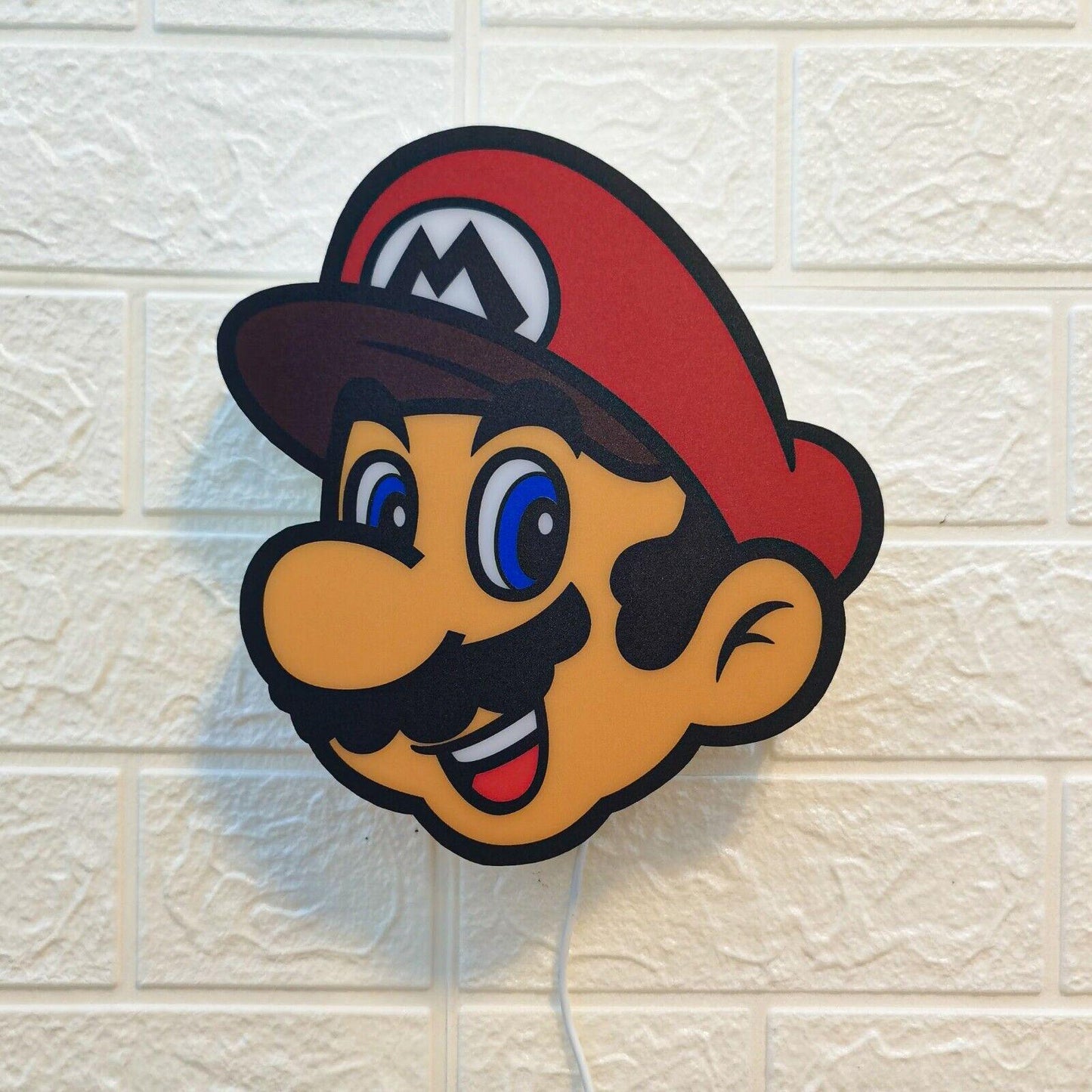 Super Mario Bros. Logo LED Light Box Fully Dimmable & USB Power - FYLZGO Signs