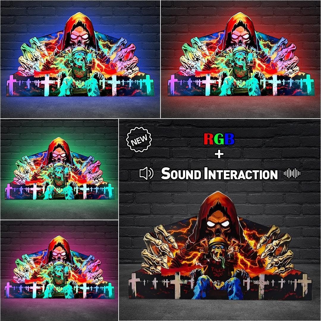 Custom Lightbox 3D Printed Lightbox Led Pinball Topper Wall Art Door Man Cave
