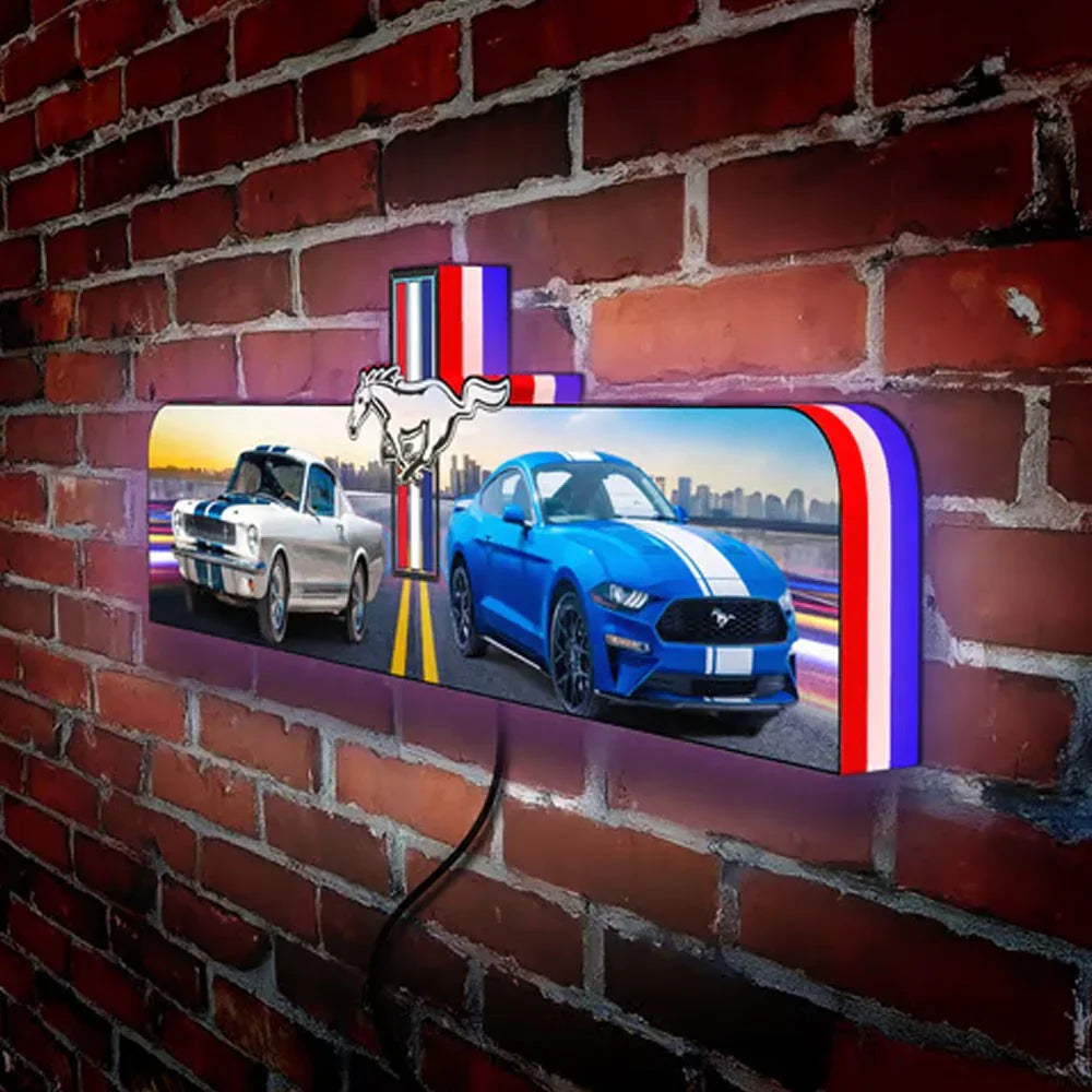 Ford Mustang Pinball Topper personnalisé 3D LED Topper imprimé Lightbox