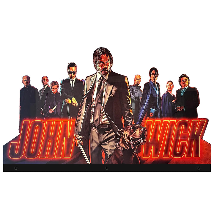 John Wick 3D Acrylic LED Topper, For Stern Pinball Machine, Pinball Topper for Game Room Man's Cave