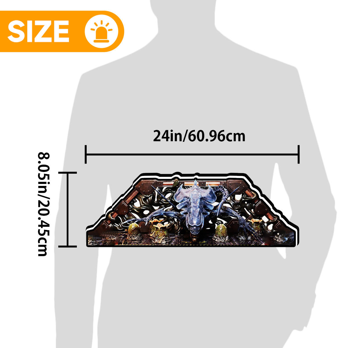 Alien Queen Topper, for Pinball Brothers Pinball Machine, 3D Printed Lightbox USB Powered & Full Dimmable