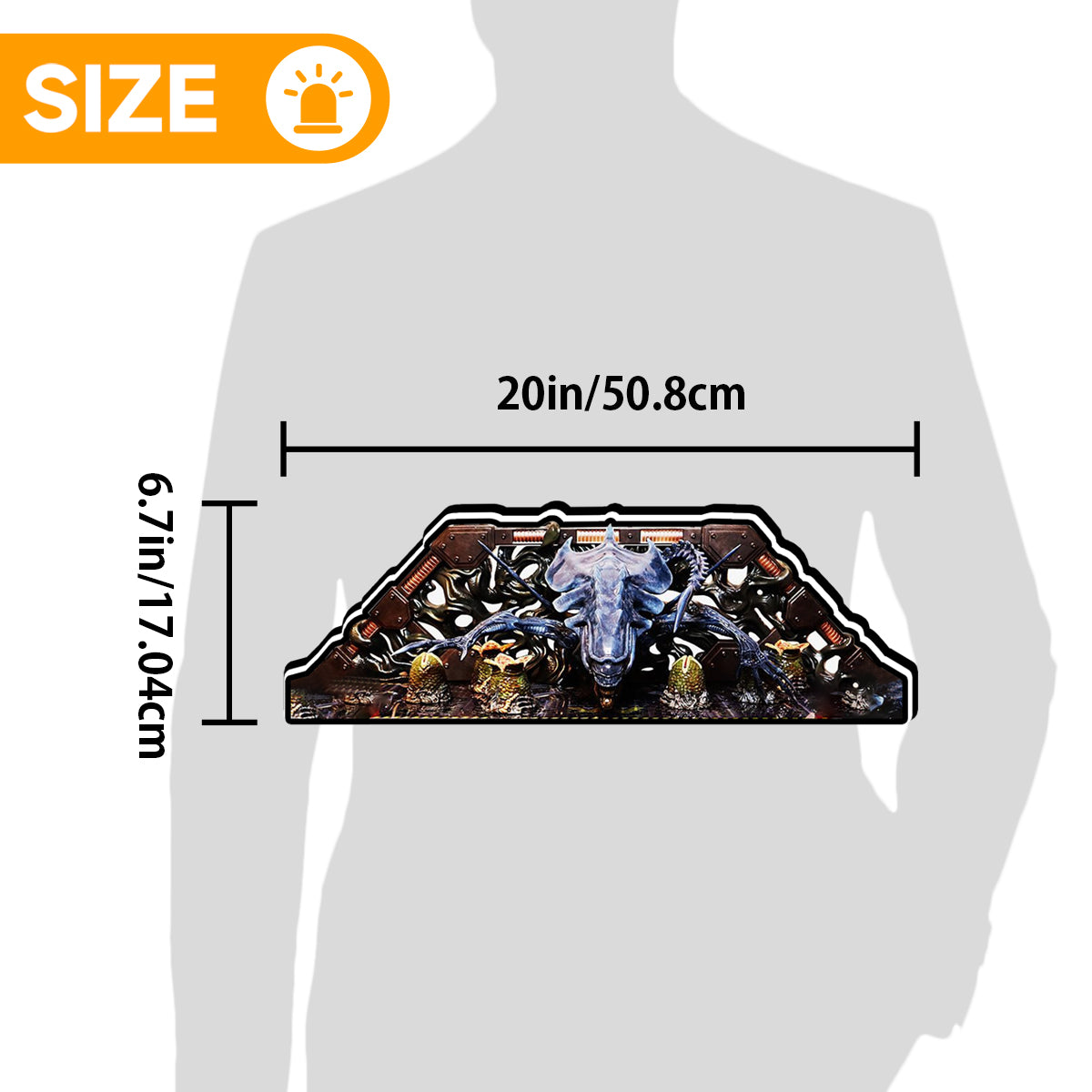 Alien Queen Topper, for Pinball Brothers Pinball Machine, 3D Printed Lightbox USB Powered & Full Dimmable