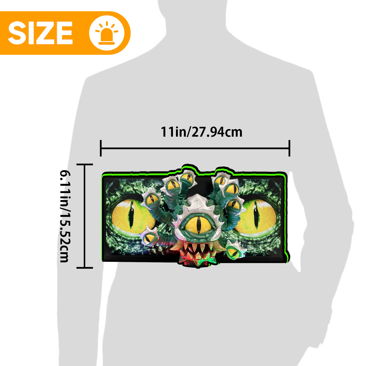 Dungeons & Dragons The Tyrant's Eye Pinball Topper, 3D Printed  LED Light Box Game Room Decor, For Stern Pinball Machine