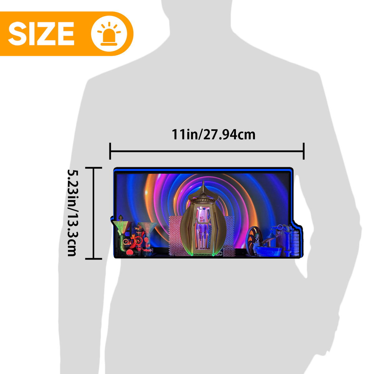 Willy Wonka and the Chocolate Factory Pinball Topper 3D LED Lightbox for JJP, Rock Your Game