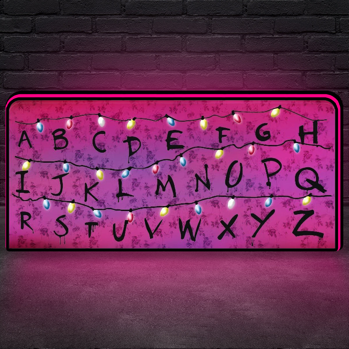 Stranger Things Alphabet Christmas Lights Pinball Topper Lightbox Arcade Gaming Light box for Man's Cave