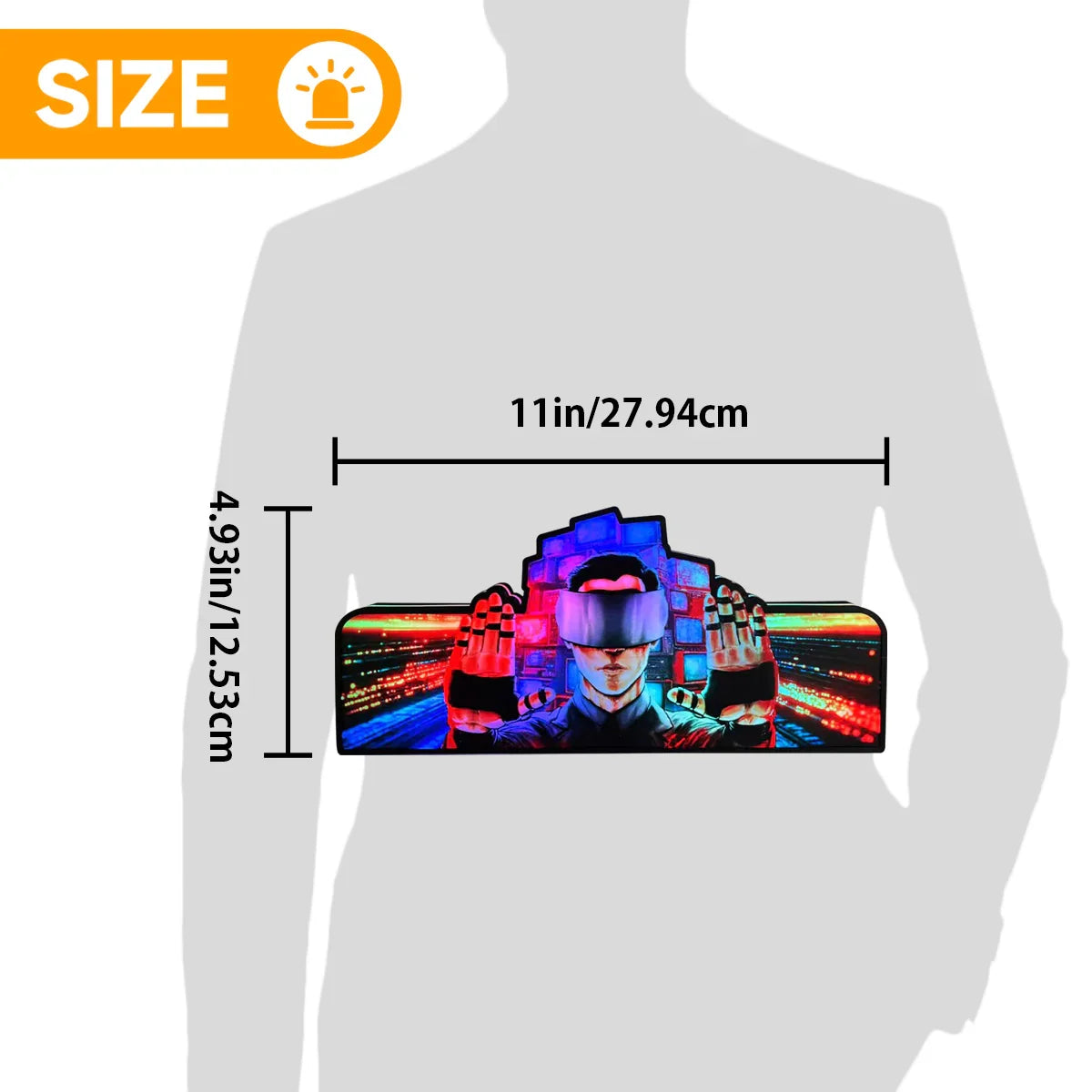 The Johnny Mnemonic Pinball Topper Led Lightbox, USB plug Dimmer, Pinball Arcade Decor, Perfect for Game Room or Pinball Machine