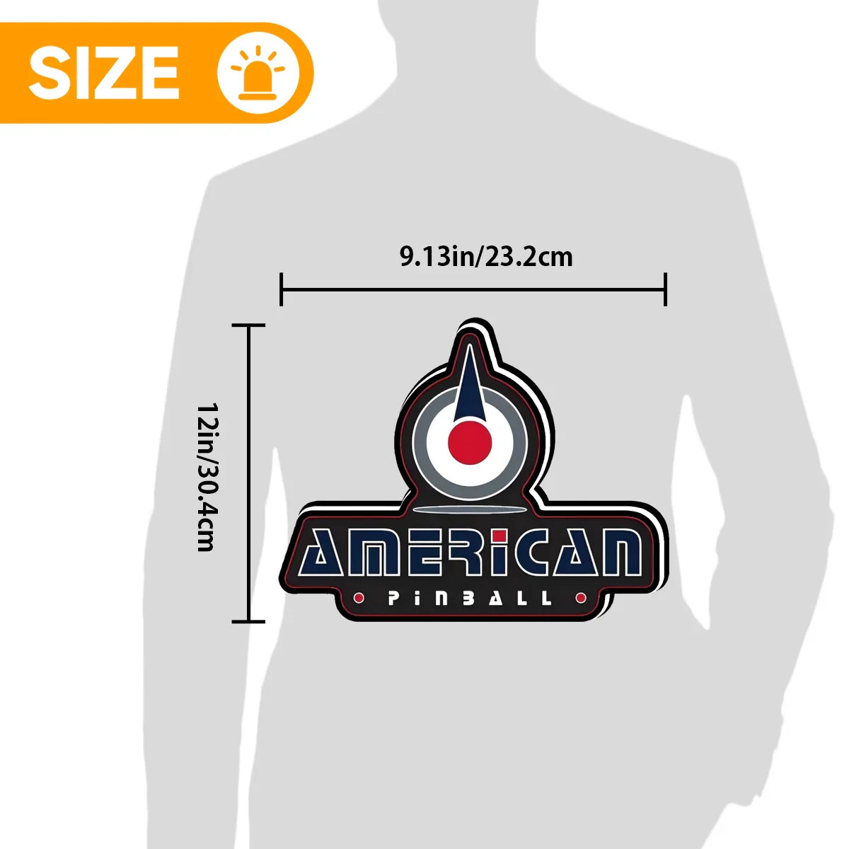 American Pinball Logo 3D Printed LED Lightbox Game Lightbox Logo 3D LED Light Box Retro Mega Drive Logo LED Lightbox Arcade Games Lightbox
