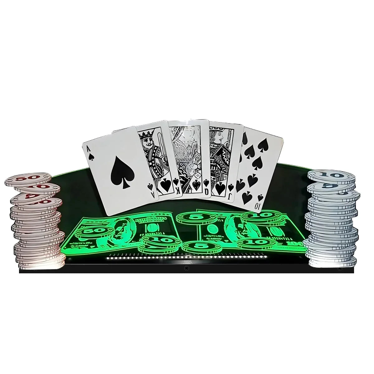 World Poker Tour Pinball Topper 3D Acrylic LED Topper, For Stern Pinball Machine, Pinball Topper