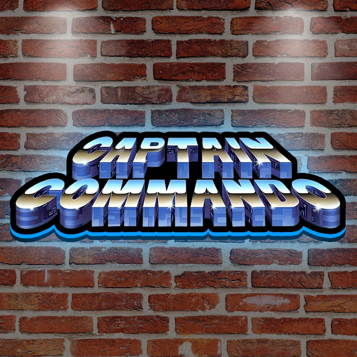 Commando Building Sign Captain Commando 3D Printed LED Lightbox for Gaming Room Decor – FYLZGO ...