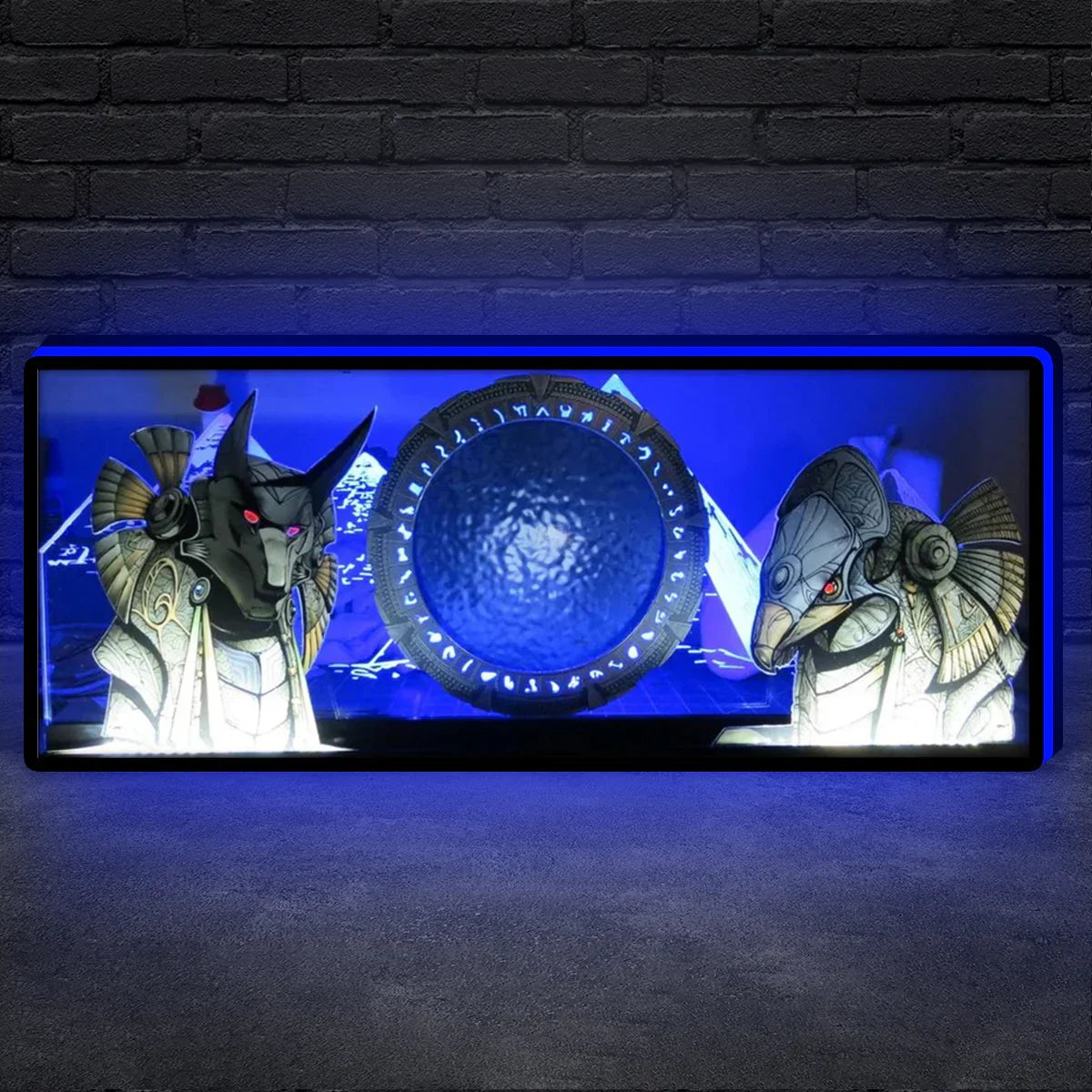 Stargate Pinball Topper Led Lightbox, USB plug Dimmer, Pinball Arcade Decor, Perfect for Game Room or Pinball Machine