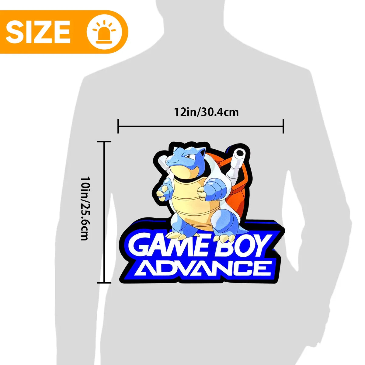 Gameboy advance Pokemon Blue Version LED Light Box, Perfect for Game Room