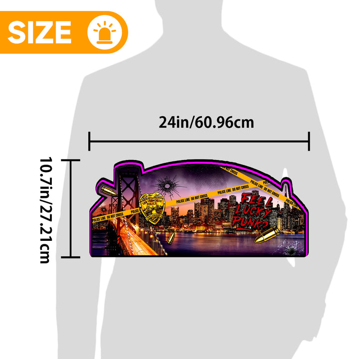 Boîte lumineuse LED Dirty Harry Pinball Topper, décoration de salle de flipper, pour le flipper Williams