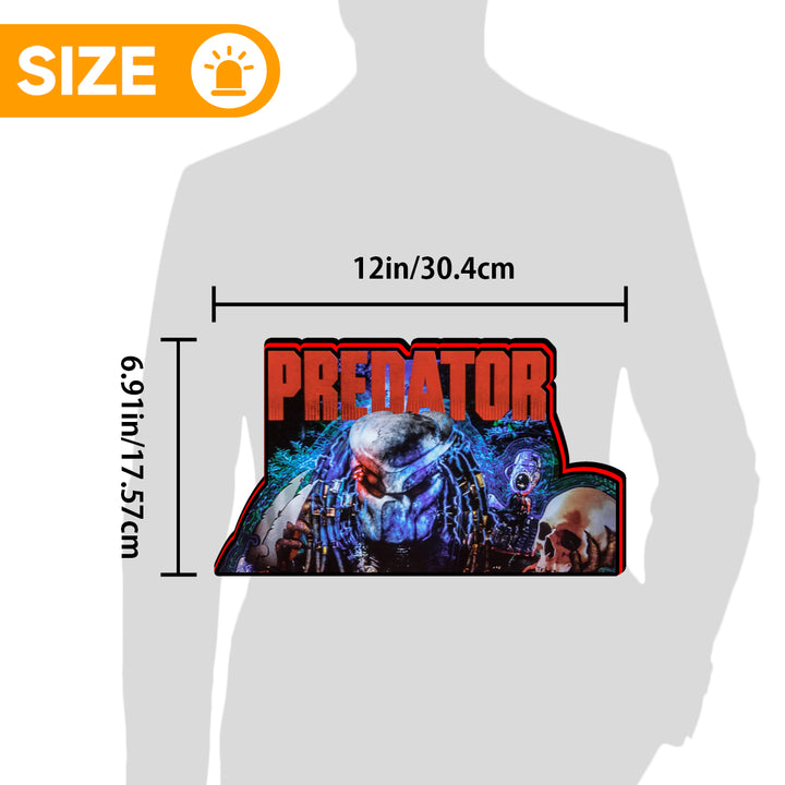 Predator 2025 Pinball Topper Led Lightbox, For Pinball Machine by Pinball Brothers, 5V USB with Dimmer Perfect for Game Room Man's Cave