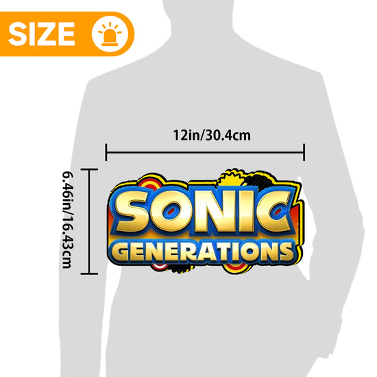 Sonic The Hedgehog Genesis 30th Anniversary 4" 3D Printed LED Lightbox Game Lightbox