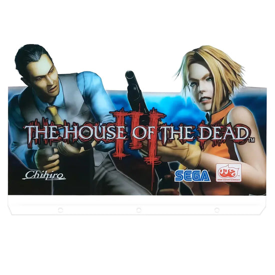 The House of the Dead III Marquee Topper 3D Acrylic LED Topper, For Arcade Art Repro Pinball Mahine, Pinball Topper