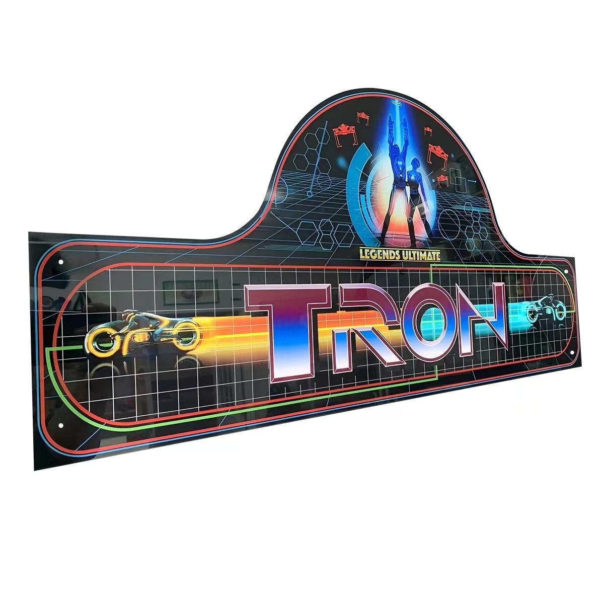 Arcade1Up's Tron Arcade Pinball Acrylic LED Topper, for Tron Arcade Game Online Game Machine