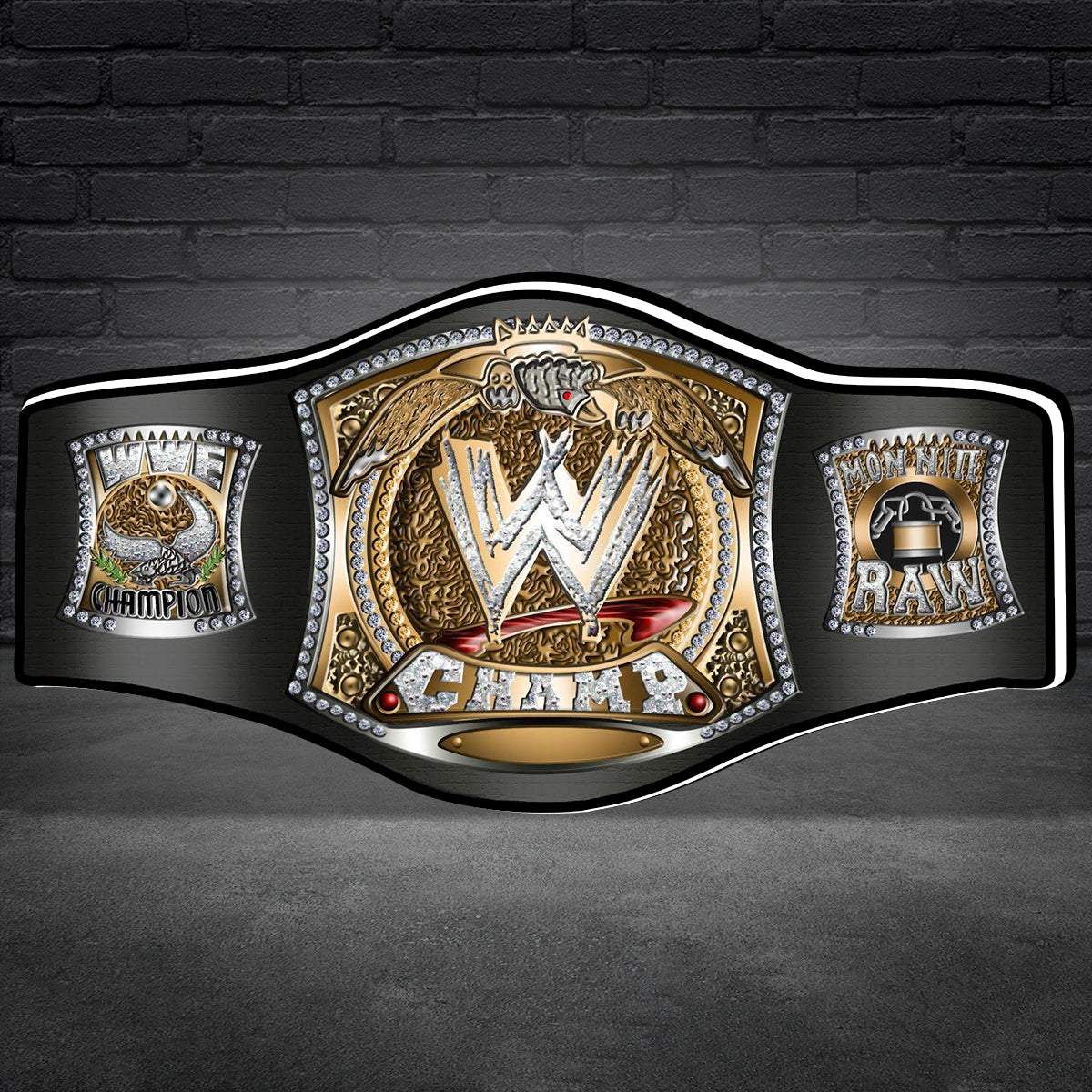 WWE Championship Pinball 3D LED Light Box, for Stern Pinball Arcade Game fans,  Pinball Arcade Decor