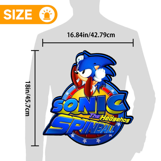 Sonic The Hedgehog Spinball 3D Printed LED Lightbox Game Lightbox