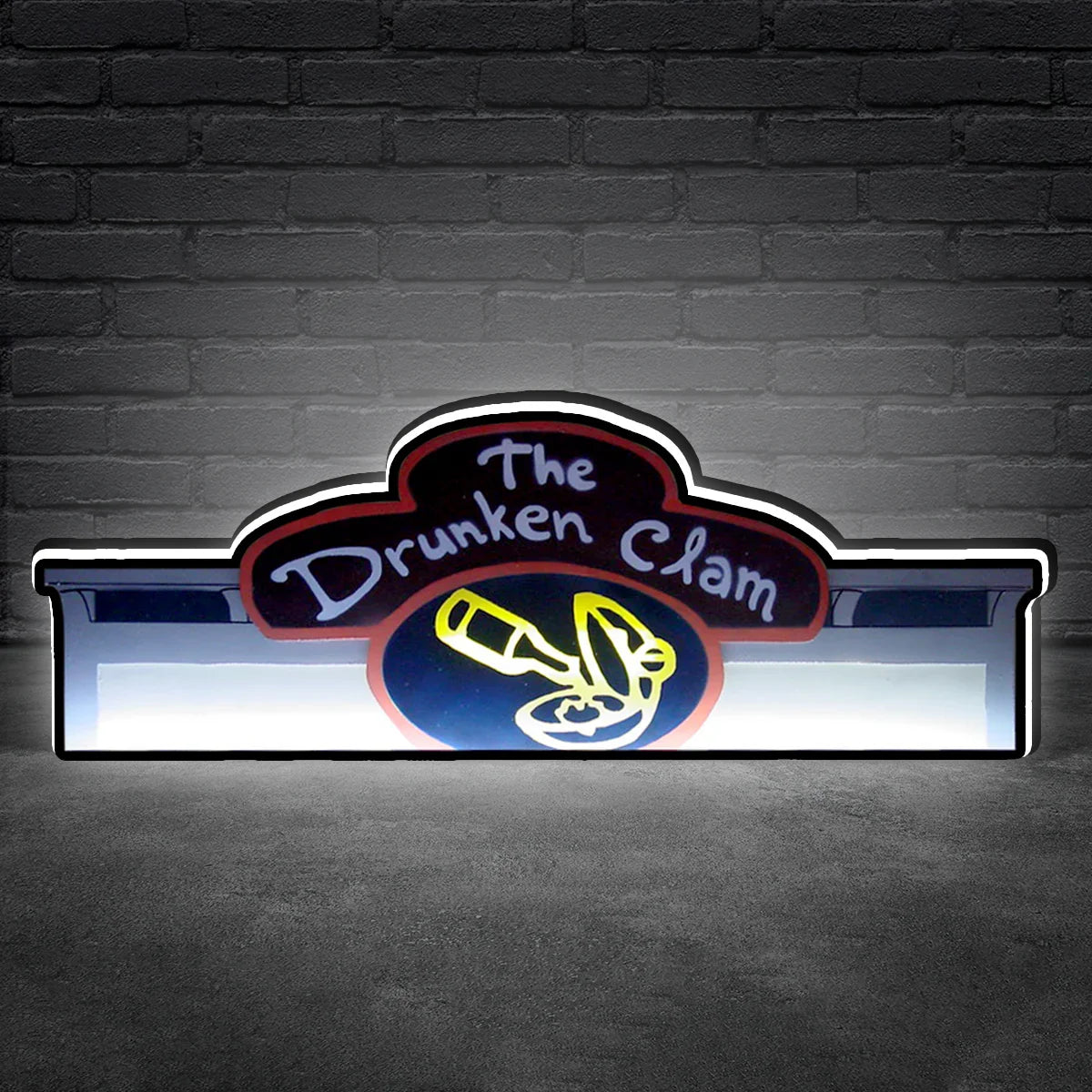 The Drunken Clam Logo Led lightbox for Pinball Machine, 3D Printed Lightbox USB Powered & Full Dimmable
