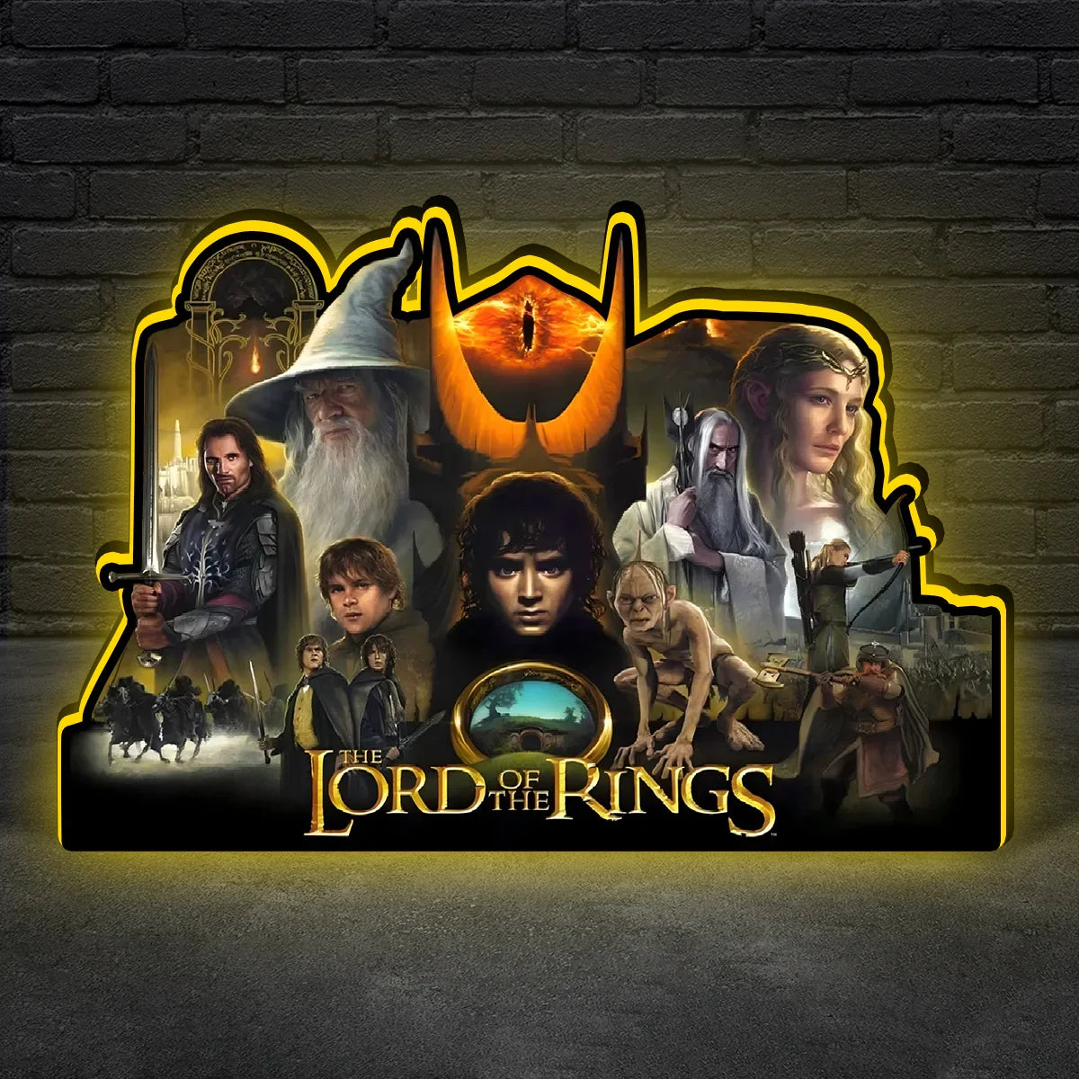 The Lord of the Rings Pinball Topper LED Lightbox for  Pinball Machine, 3D Printed Lightbox Rock Your Game
