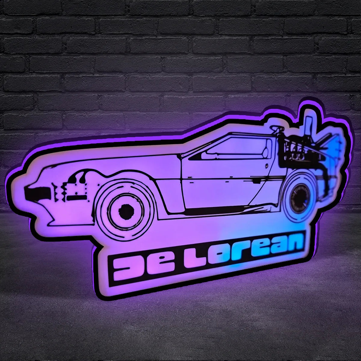 DeLorean BTTF Lightbox (BTF LED) Led lightbox for Pinball Machine, 3D Printed Lightbox USB Powered & Full Dimmable