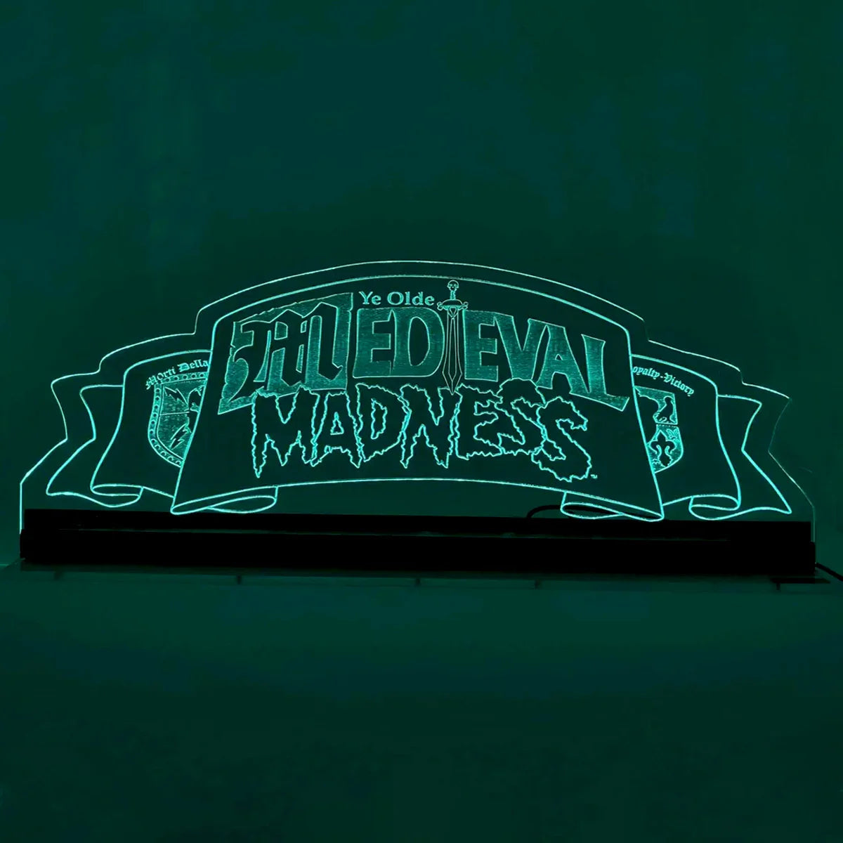 Medieval Madness topper Acrylic RGB LED Topper, for Pinball Machine, Pinball Topper
