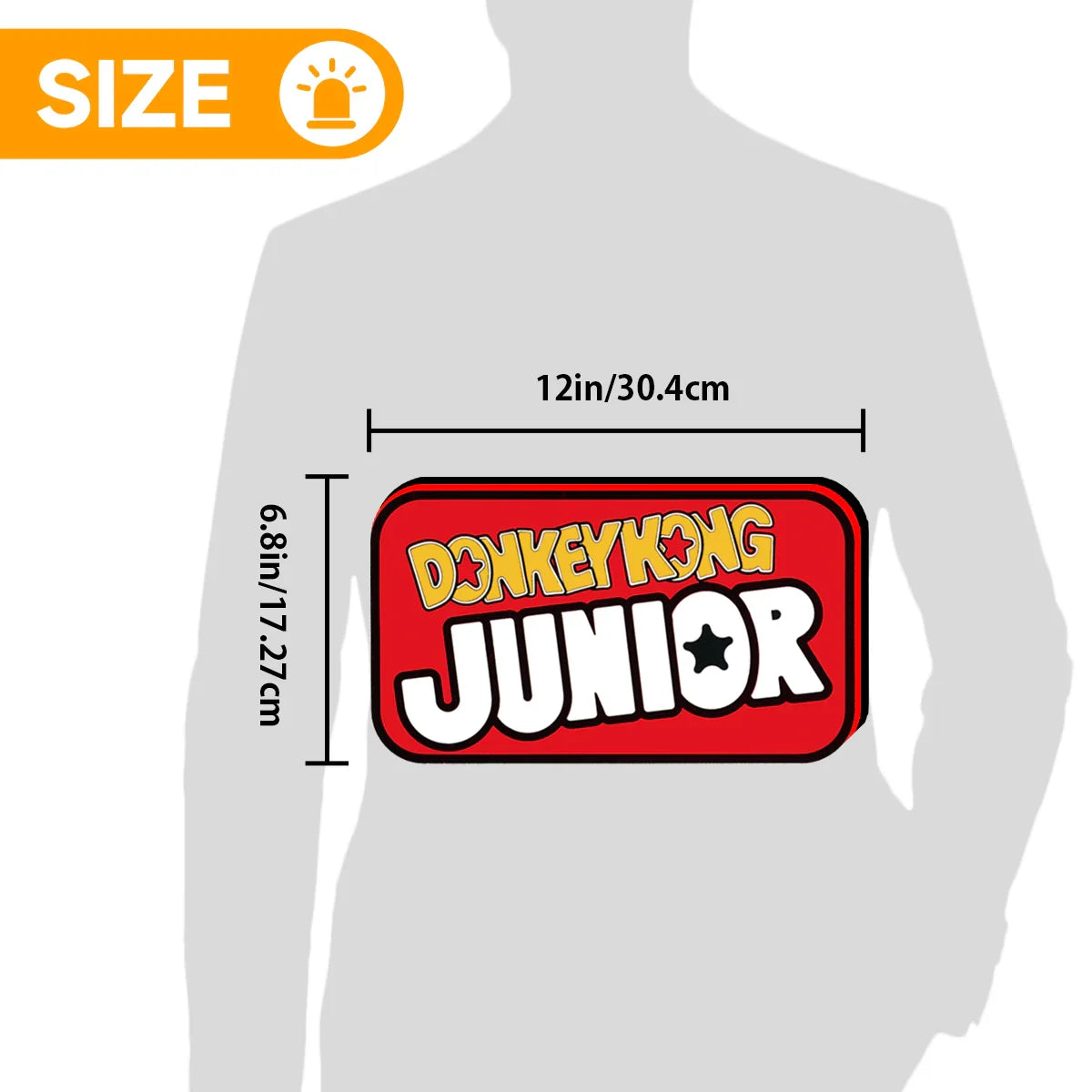 Donkey Kong Junior 3D Printed LED Lightbox for Gaming Room Decor, Classic Arcade Gaming Lightbox
