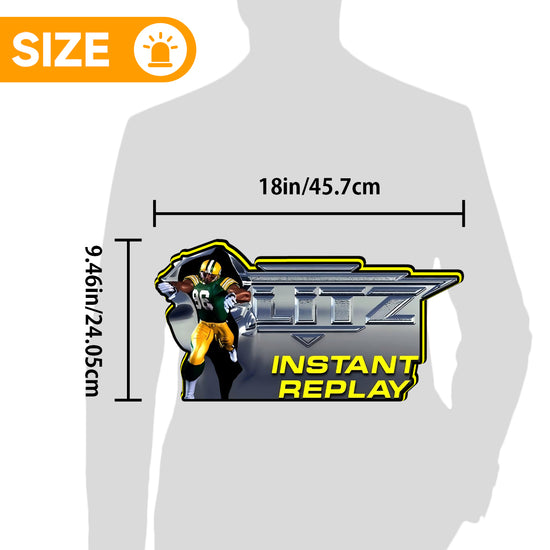 NFL Blitz 99 3D Printed LED Lightbox for Gaming Room Decor, Classic Arcade Gaming Lightbox