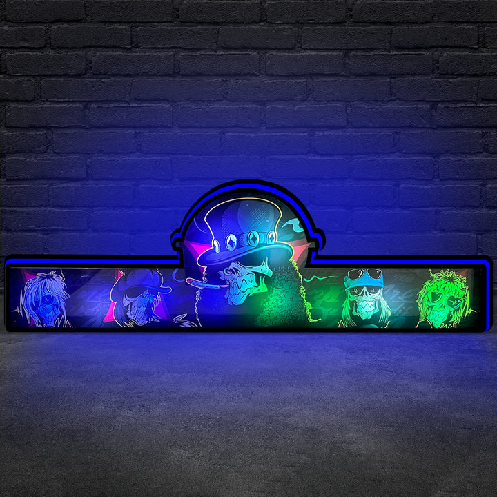 Guns Roses Pinball Topper, 3D LED Lightbox for JJP  Rock Your Pinball Game