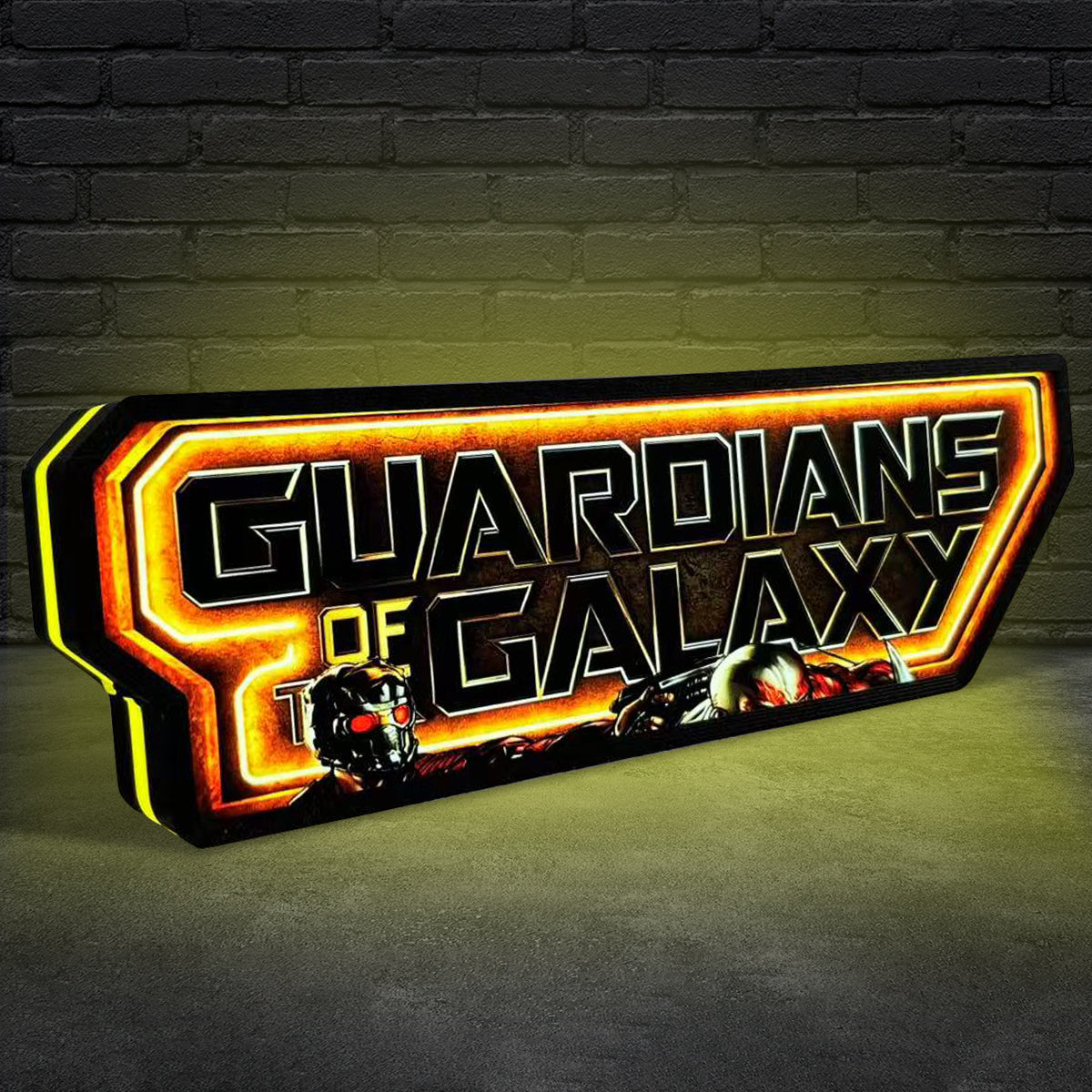 Guardians of the Galaxy Logo Pinball Topper Led Lightbox, USB plug Dimmer, Pinball Arcade Decor, Perfect for Game Room or Pinball Machine