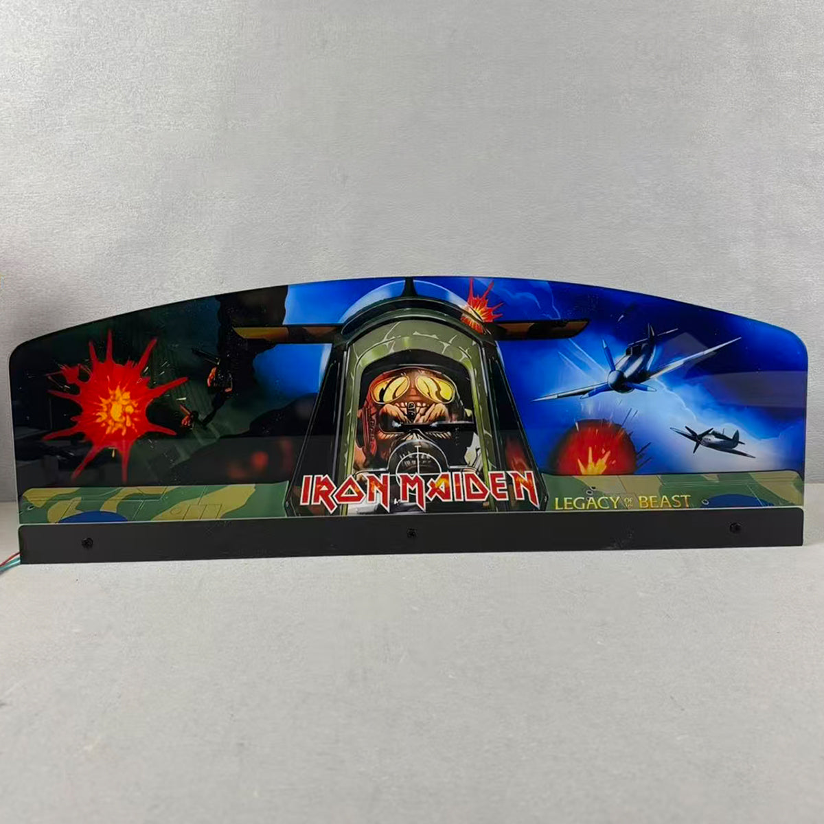 Décoration de flipper Iron Maiden 3D en acrylique à LED, pour flipper Stern