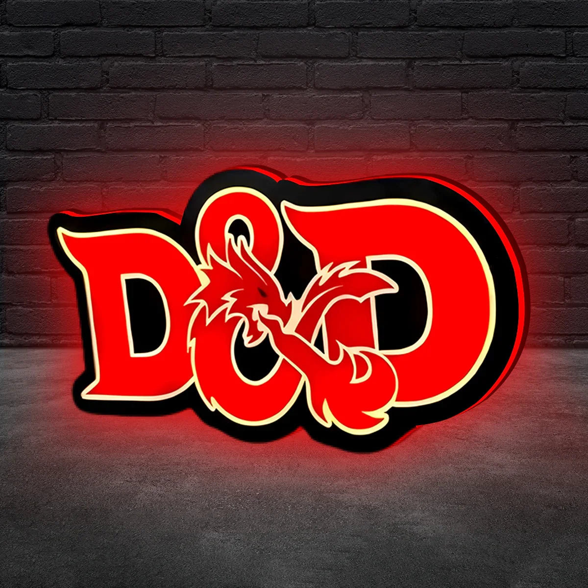 Dungeons and Dragons Lightbox D&D Gift Dungeons & Dragons LED Lamp