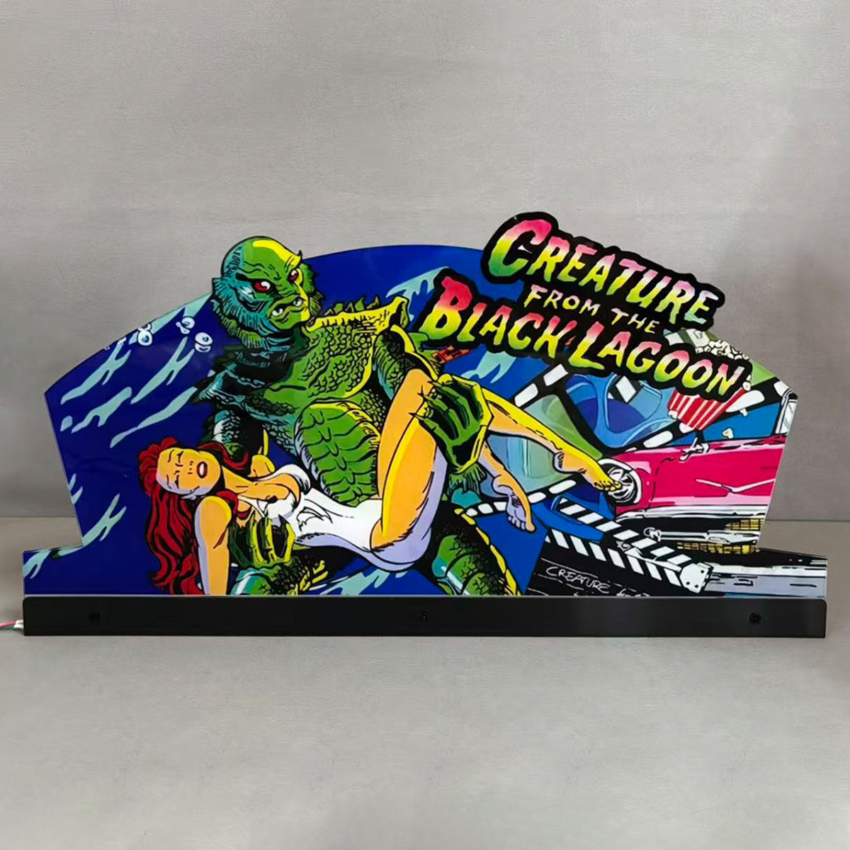 Creature from the black lagoon Topper Pinball Topper 3D Acrylic LED Topper, For Bally Pinball Machine